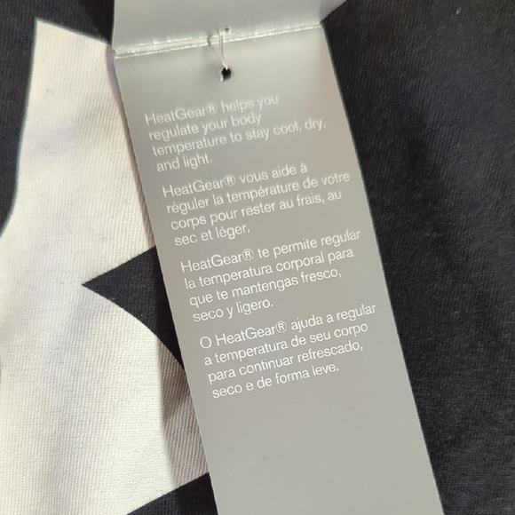 NEW Under Armour Black and White Short Sleeve Tee - Picture 9 of 12